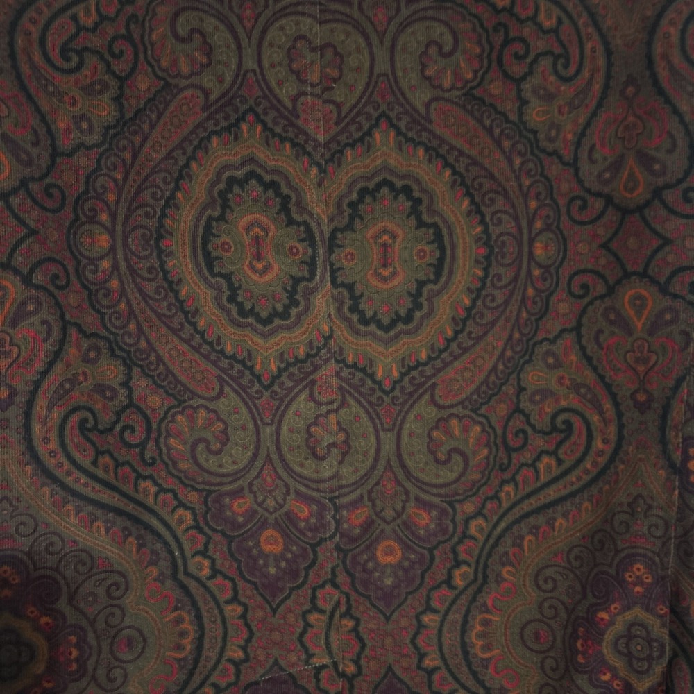 Robert Graham Men's Paisley Corduroy Silk Blazer Sport Coat Jacket Skull‎ Rare - Picture 4 of 16